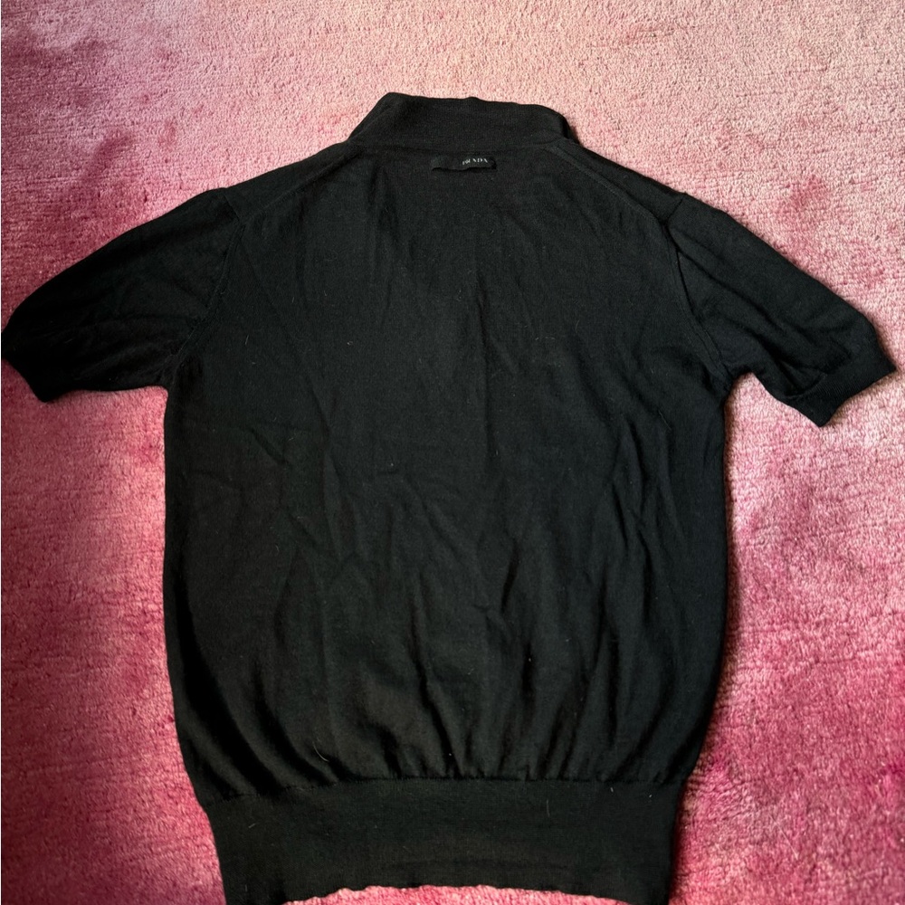 Prada cashmere short sleeve button up - Picture 4 of 6